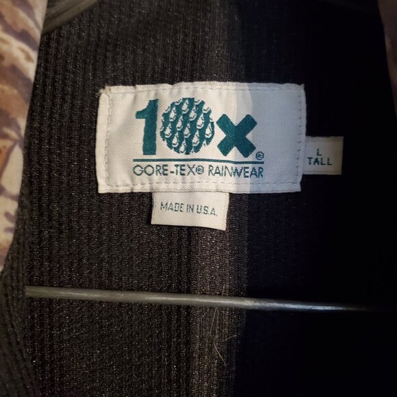 10x Windproof Waterproof Gore-Tex Camo Hunting Jacket Size Large Tall - Picture 2 of 4